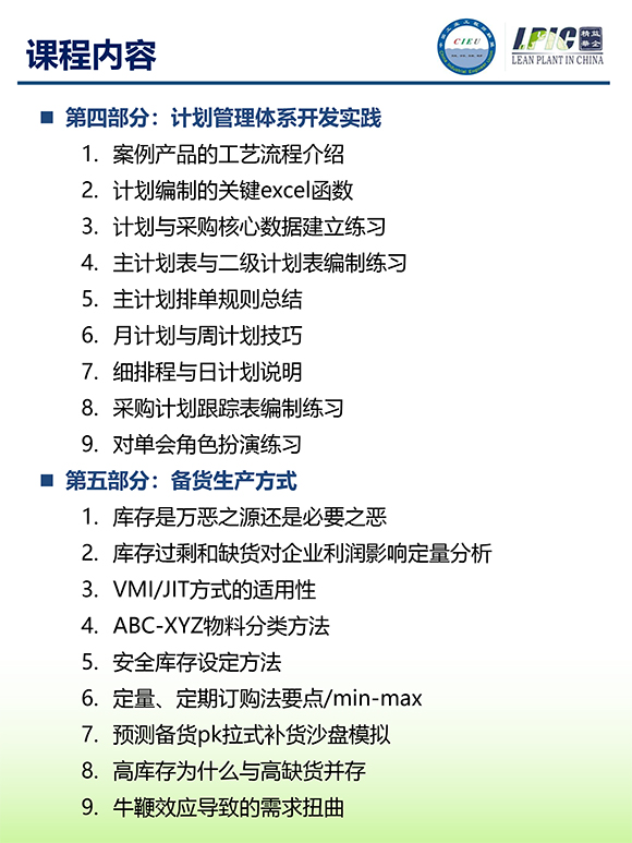 《多品種小批量下的生產(chǎn)計劃與供應(yīng)鏈管理》第5期蘇州班【招生簡介】-8.jpg 《多品種小批量下的生產(chǎn)計劃與供應(yīng)鏈管理》第5期蘇州班【招生簡介】-8.jpg